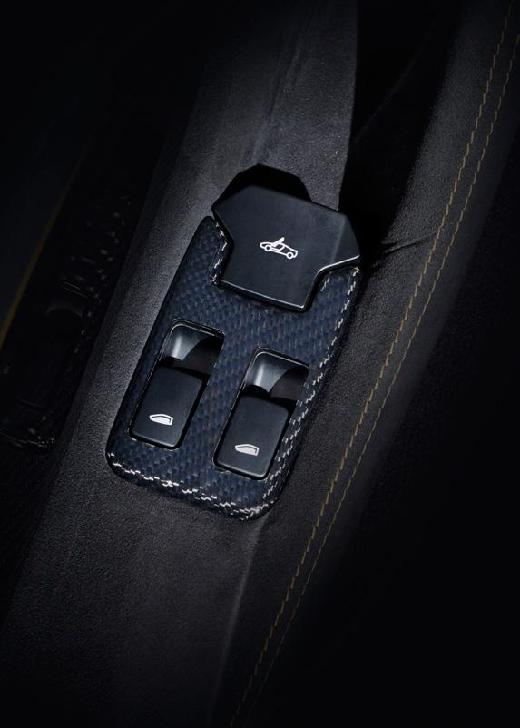 These additions also perfectly complement any carbon fibre elements