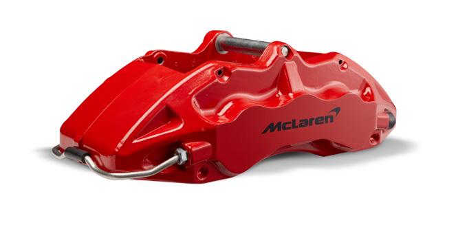 McLaren brake calipers are constructed from lightweight, durable materials to aid in the performance of your vehicle.