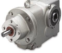 With efficiency of 98% per gear mesh, Series 2000 helical bevel reducers are ideal for use in applications