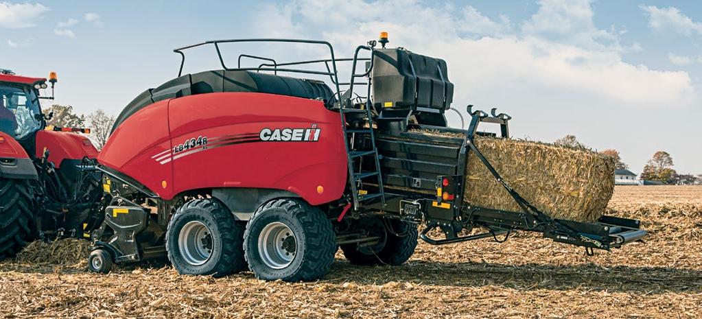 Cut and bale high-quality hay: Puma series tractors with WD4 series windrowers and RB5 series round balers: Puma series tractors (150 to 240 engine hp) offer big iron power, performance and comfort