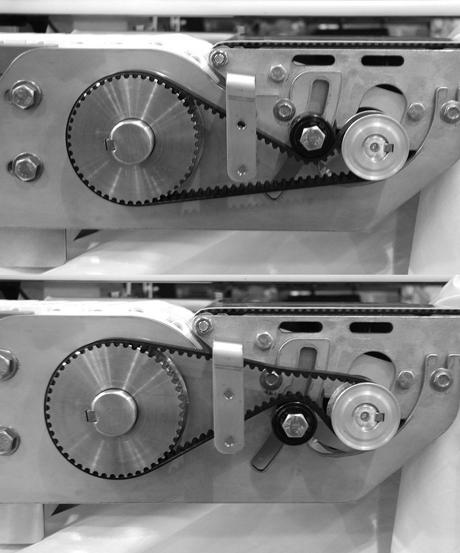 Installation 7. Depending upon belt travel (direction A or B), locate timing belt tensioner (Figure 9, item ) as shown. 9. Install cover (Figure, item ) with two () screws (Figure, item ).
