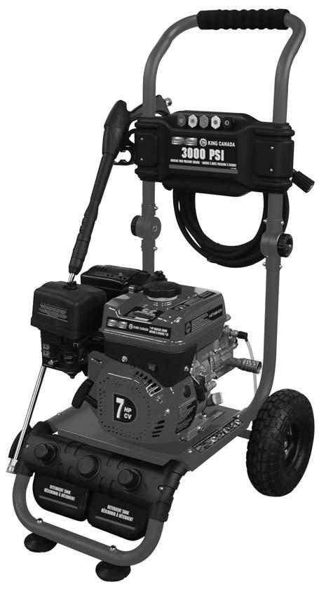 KING CANADA 3000 PSI GASOLINE HIGH PRESSURE WASHER 09/2013 Read this manual.