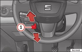 The essentials Adjusting the rear view mirror (automatic anti-dazzle function)* Steering wheel adjustment Starting the vehicle Ignition lock Technical specifications Advice Fig.