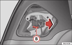 Fuses and bulbs Changing bulbs 3 Applies to the model: IBIZA ST Changing the tail light bulbs (on the rear lid) Overview of tail lights 3 Applies to the model: IBIZA ST Open the rear lid.