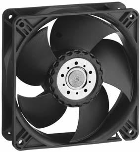 1 General Fan type Rotational direction looking at rotor Airflow direction Bearing system Mounting position Fan clockwise Air outlet over struts Ball bearing any 2 Mechanics 2.