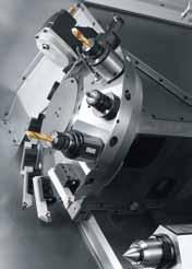 The C-axis For all-round complete machining, the TNA series offers a C-axis in two different variants: With its own servo motor and worm gear for