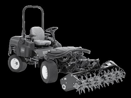 Groundsmaster 360 Attachments Specifications * WEIGHT (FRAME ONLY) WORKING WIDTH CENTER DRIVE GEARBOX END DRIVE TINE VIBRATION FREQUENCY HEAVY DUTY LIFT/TRAIL HITCH DRIVE LINE FINISH Aera-vator