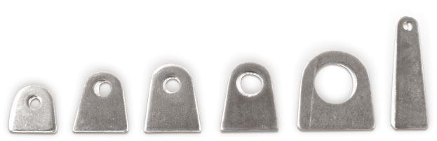 mild Mild steel steel TaBs Tabs FLaT BenT MILD STEEL FLAT TABS (A) (B) (C) (D) (E) (F) These quality die stamped mild steel tabs eliminate the need for cutting and filing.