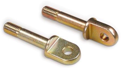 D. x.058" 1/4" 3/8" 2 SLOT CLEVIS WELDED INTO TUBE THREADED SLOT CLEVISES These clevises, with their threaded shank, offer maximum adjustability.