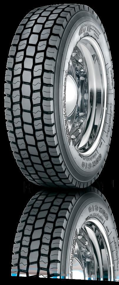 GDR619 R LD New generation of high performance drive axle tires for medium sized trucks, and Light Duty all position applications.