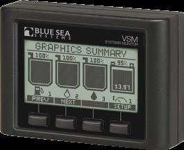 Blue Sea Systems digital meters have splash-proof cases, feature three brightness levels, and can be easily panel or surface mounted.