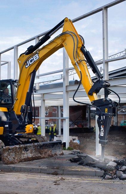 MINI/MIDI EXCAVATORS BREAKERS The durable design with a sealed for life accumulator helps reduce maintenance costs Model Tool dia.