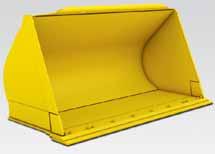 Earthmoving bucket The earthmoving bucket with a one-piece bucket bottom is suited both for earthworks and loading cohesive material.