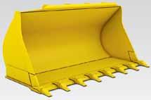 Stock pile bucket The stock pile bucket is the right solution for handling loose and relatively light materials.