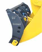 Komatsu offers total bucket protection by using highly wear resistant exchangeable parts.
