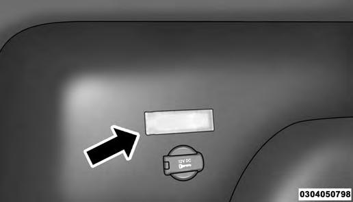 Cargo Compartment Light If Equipped The cargo compartment light comes on automatically when the swing doors are opened and turns off when the doors are closed.