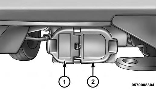 246 STARTING AND OPERATING The Trailer Tow Package may include a four- and seven-pin wiring harness. Use a factory approved trailer harness and connector.