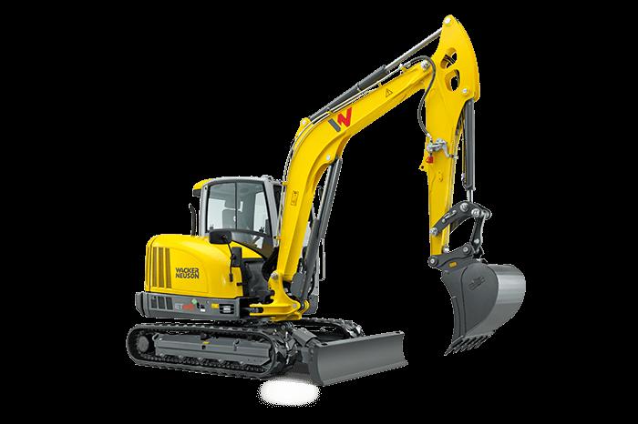 ET65 Tracked Conventional Tail Excavators ET65 small turn excavator powerful and agile The minimum swing radius ET65 track excavator is powered by an economical 58.6-hp Perkins Tier 4 Final engine.