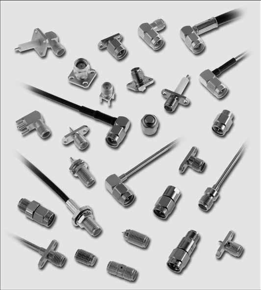 GENERAL 50 Ω DC - 18 GHz GENERAL Sub-miniature coaxial connectors Screw-on coupling High RF performance 2 plating options : - passivated stainless steel - gold plated Wide hermetically sealed range