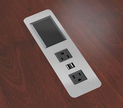 Product Details Surface Mounted Power with USB and Data AC-ELCV-09, AC-ELCV-10, AC-ELCV-11 See Electrical Pricebook Page 29 for