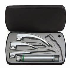 laryngoscopes sets [ 019 ] HEINE Classic+ Fiber Optic (F.O.) Laryngoscope Sets Set complete with: Paed 1, Mac 2, Mac 3 blades spare XHL Xenon Halogen bulb, zipper case Classic+ Sets with Standard F.O. Battery Handle with Standard F.