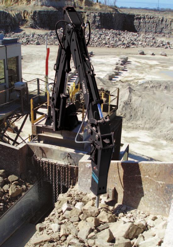 At Okada America Inc., decades of breaking experience in quarries and mines throughout the Western Hemisphere have merged with proven Pedestal Rock Breaker Boom System technology.