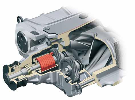 Function A torsional vibration spring is fitted in the drive housing of the supercharger. The spring transfers the drive moment of the belt pulley to the synchronous gears.