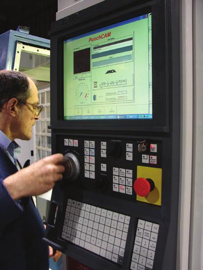 ANCA 5DX CNC control system The PGX+ uses the latest ANCA 5DX CNC system.