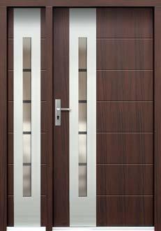threshold Door height with wooden threshold 160 208,2 210 P105 + FIXED IN-FRAME SIDE DOOR LEAF