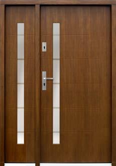 210 P83 + FIXED SIDE DOOR LEAF [IMMITATING DOOR LEAF] with aluminium threshold Door height
