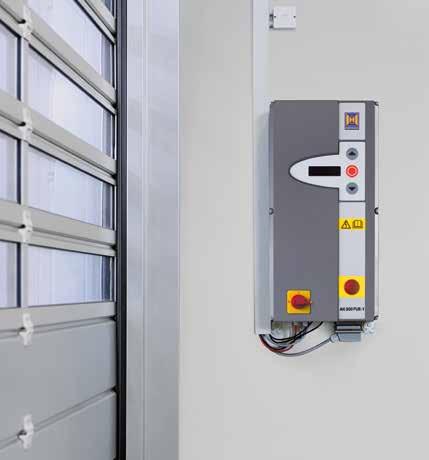 Long service life and high efficiency as standard The frequency converter control takes stress off the entire door mechanism, guaranteeing nearly wearfree, quiet door travel.