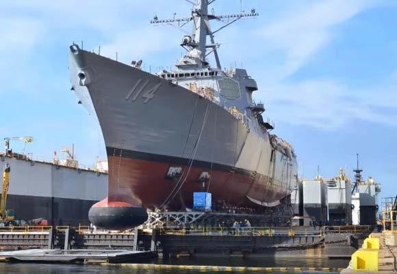 completed 7 Feb 2017 DDG 121 Lay Keel completed 21 Feb 2017 DDG 116 Christening