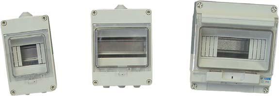 Auxiliaries IP55 Enclosures with window Fault Trip Aux.