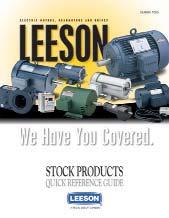 Stock Catalog Lite (Bulletin 1055) A listing of the various products LEESON carries with brief technical references.
