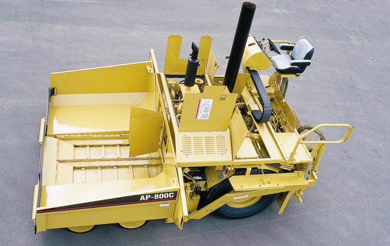 Ability to raise the auger assembly simplifies loading and unloading from a transport vehicle. Serviceability Simplified service means more paving and less maintenance time.