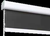 reverse roll available Decorative bottom bar available Bottom and side channels available for complete blackout Direct Wall or Ceiling Mount P.