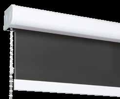 55 TRACKS METAL WOOD ROLLER SHADES MOTORIZATION 2 / 50MM HEAVY DUTY CASSETTE ROLLER SHADE Use this design when mounting to your ceiling or wall with a headrail and cassette.