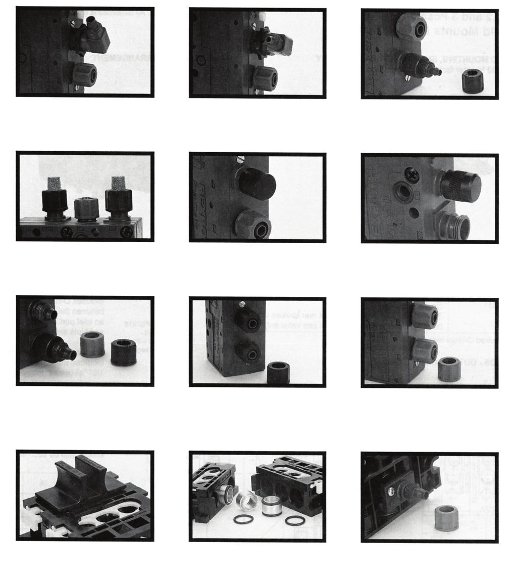 Series 740 Valves Accessories ACCESSORIES R432015301 Elbow Fitting with nuts for 3/8 & 5/16 O.D. tubing R432015479 Reducer Elbow Fitting with nut for 1/4 O.D. (.