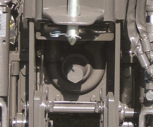This lever also has a neutral position allowing the output shaft to freely turn aiding connecting of the implement drive shaft.