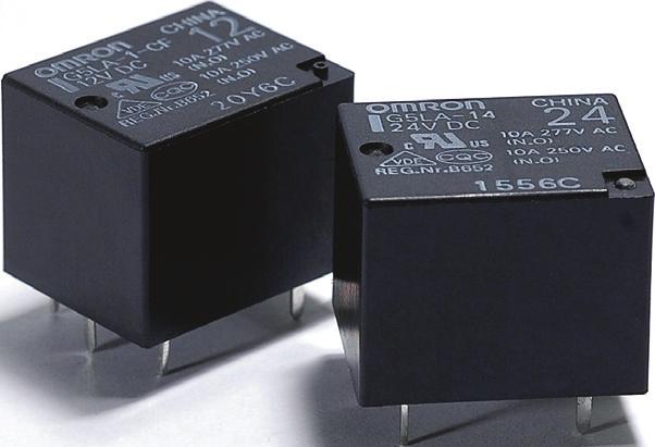 PCB Relay G5LA A Cubic, Single-pole 1A Power Relay Economical cube relay with universal terminal footprint Conforms to VDE435, CQC UL recognized/ CSA certified.