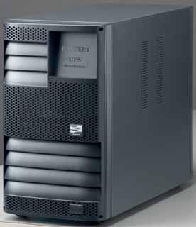 To increase the backup time, additional batteries can be added in dedicated cabinets, which are