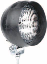 SPECIALTY LIGHTING INCANDESCENT WORK LIGHTS 508 PAR 36 Rubber Tractor Light Same quality design as the 507 series with recessed sealed beam. PVC hood reduces glare and provides added protection.