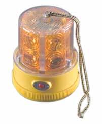 FLASHING LED WARNING & EMERGENCY 316 LED Battery-Operated Flashing Hazard Light 6" x 4" battery-powered LED flashing light. Available in amber or red.