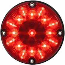 STOP TURN & TAIL LIGHTS LED STOP TURN & TAIL LED 717 LED 7" Bus & Transit Stop/Turn/Tail Lights Round, 7-inch size popular for bus and transit applications. Sealed potted design.