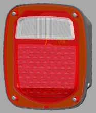 pack 24 M840L with license light mfg. pack 24 844 LED Low Profile Over 80" Wide Combination Tail Light Combination LED stop, turn and tail light. Fully sealed, submersible construction.