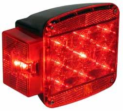 LED COMBINATION REAR LIGHTS STOP TURN & TAIL LIGHTS 852 LED Over 80" Rear Combination Light Combination rear light includes stop, turn, tail, rear clearance, rear side marker functions, plus rear and