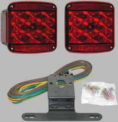 Front side marker lights, ID lights and side reflectors are necessary to meet DOT requirements. Low profile design.