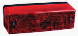 INCANDESCENT STOP TURN & TAIL STOP TURN & TAIL LIGHTS 305 Surface-Mount Stop/Turn/Tail Light Rectangular red lamp functions as stop, turn, and tail light.