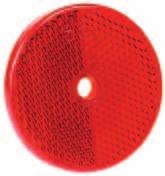 pack 100 475 Round Quick-Mount Reflector 3 3/16" diameter acrylic lens. Adhesive backing permanently mounts to any clean, flat surface. V475 series contains one reflector per Viz Pack.