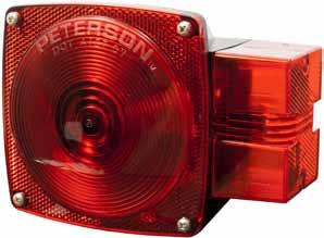 INCANDESCENT COMBINATION REAR STOP TURN & TAIL LIGHTS 444 Over 80" Wide Combination Tail Light Combination rear light for vehicles and trailers 80" or more in width.
